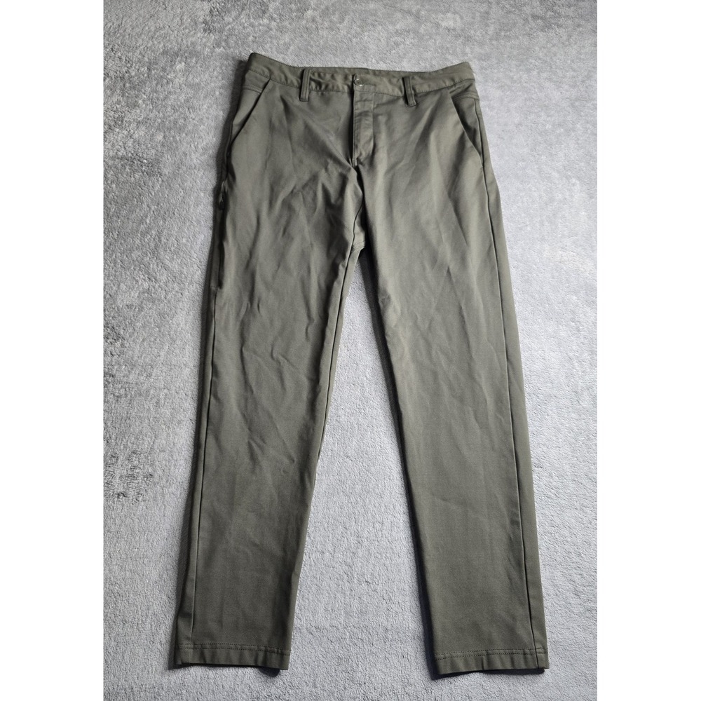 BYLT Everyday Pant 2.0 Pants Mens Medium Green Stretch Performance Chino